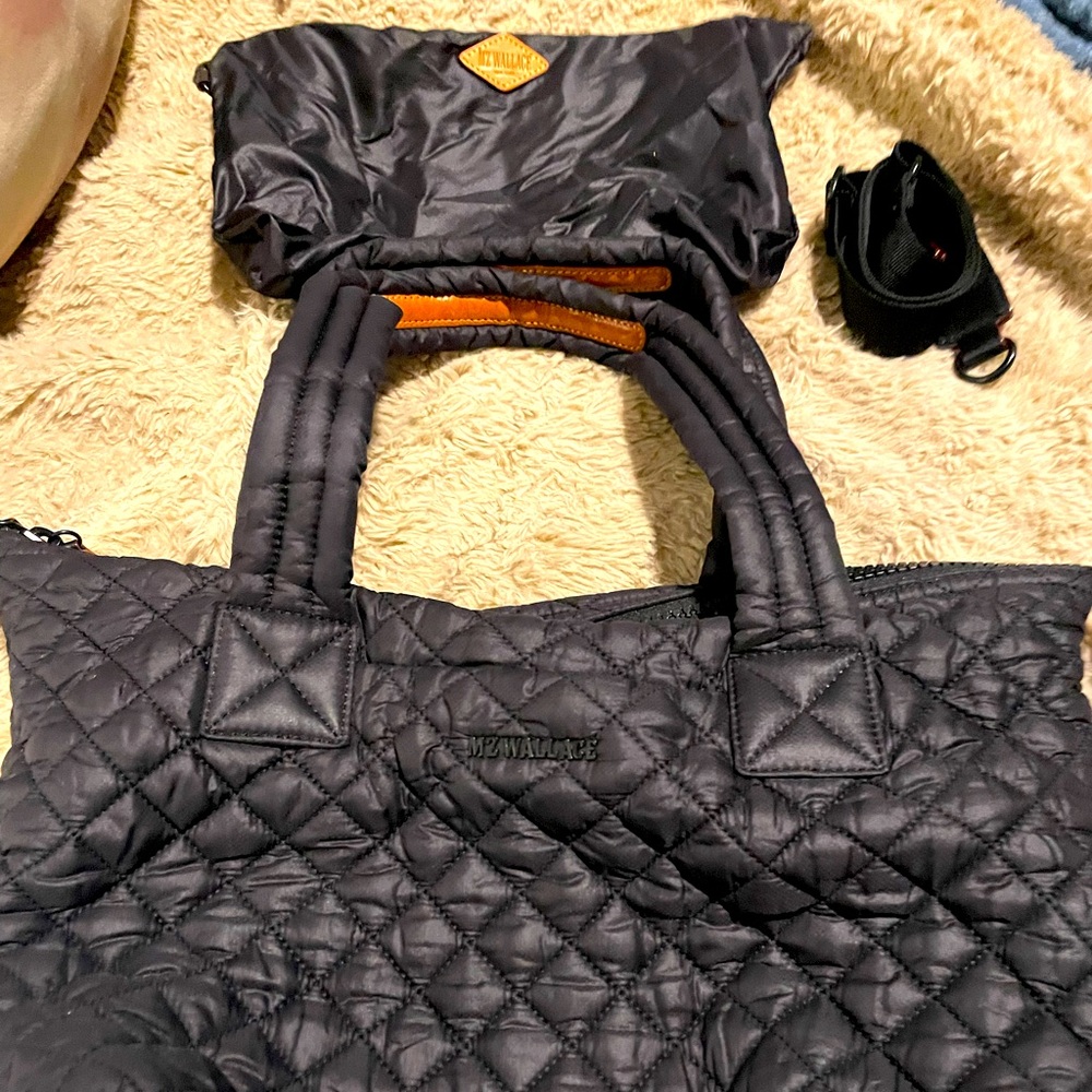 MZ Wallace black medium Sutton Deluxe crossbody